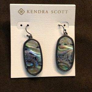 NWT Kendra Scott abalone earrings